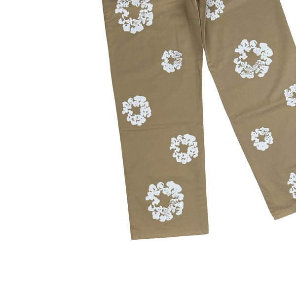 Denim Tears Khaki Cotton Wreath Chino Trousers - Medium (32)