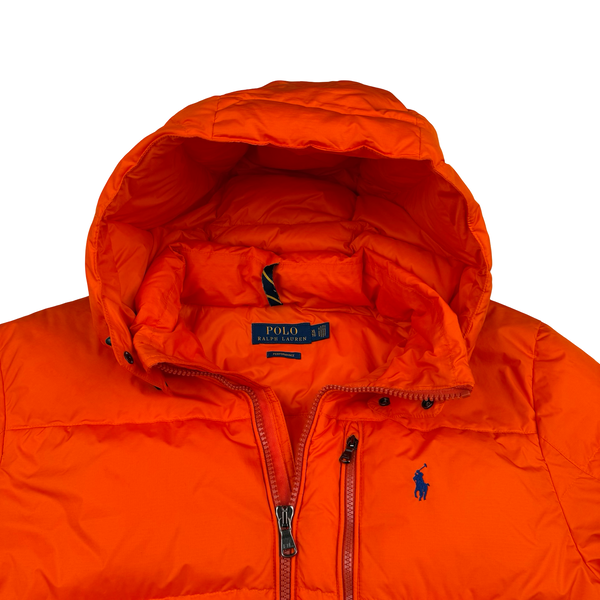 Ralph Lauren Orange Down Filled Jacket - XL