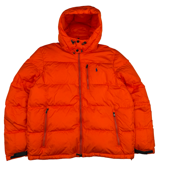 Ralph Lauren Orange Down Filled Jacket - XL