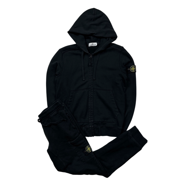 Stone Island 2018 Black Tracksuit Set - Medium