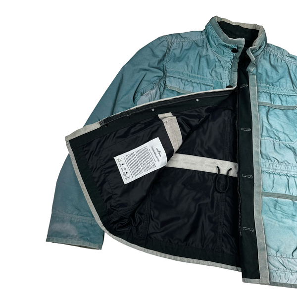 Stone Island 2012 Blue Liquid Reflective Field Jacket - Large
