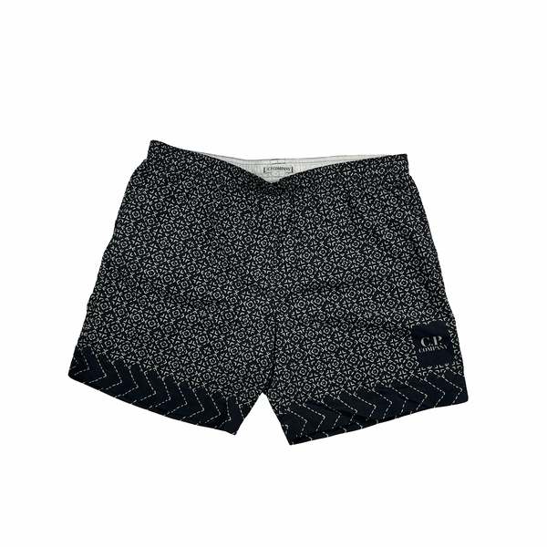 Cp Company Patterned Spellout Swim Shorts - Large