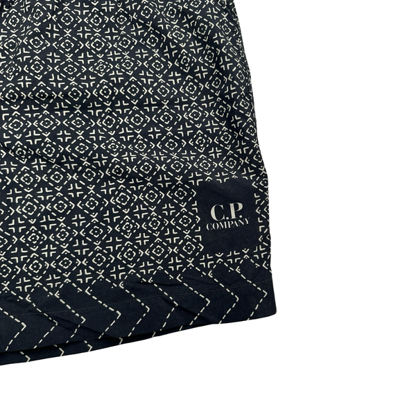 Cp Company Patterned Spellout Swim Shorts - Large