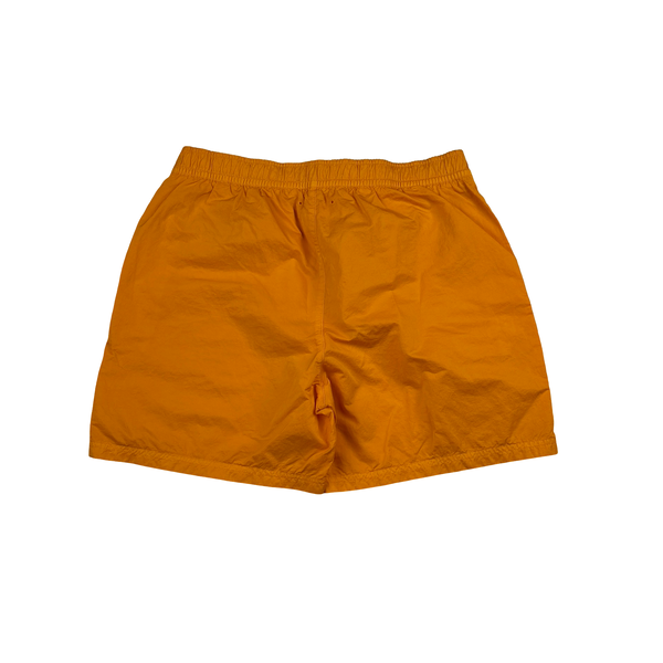 Stone Island 2019 Orange Spellout Swim Shorts - Large
