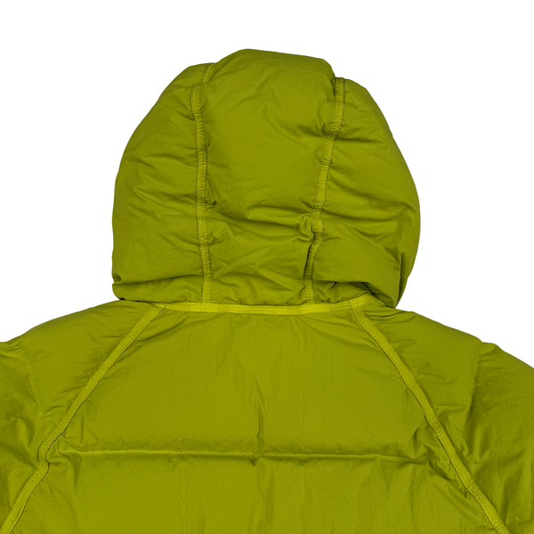 Ten C Yellow-green Nylon Tactel Hooded Artic Down Parka Jacket - Small (46)
