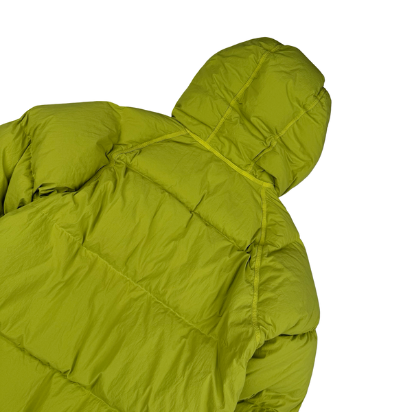 Ten C Yellow-green Nylon Tactel Hooded Artic Down Parka Jacket - Small (46)