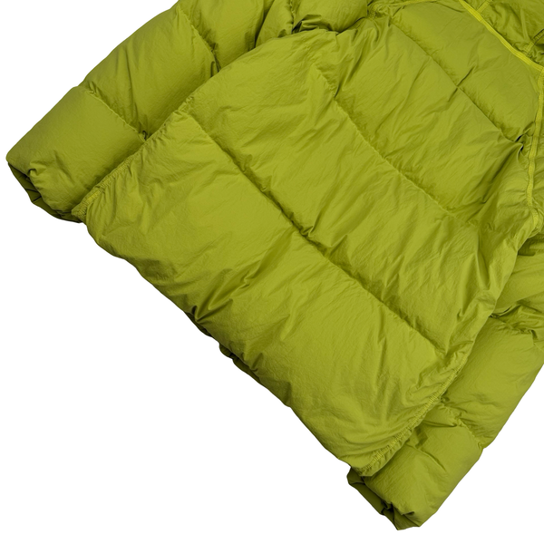 Ten C Yellow-green Nylon Tactel Hooded Artic Down Parka Jacket - Small (46)