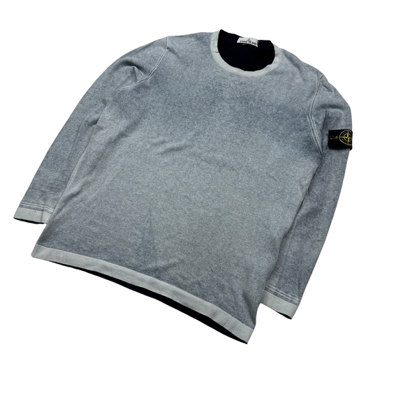 Stone Island 2018 Hand Sprayed Reversible Crewneck Jumper - 3XL