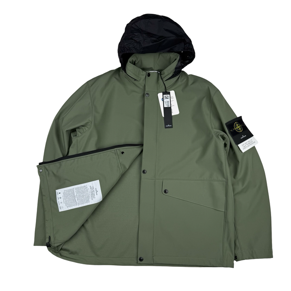 Stone Island 2024 Sage Green Light Soft Shell-R Jacket - XXL