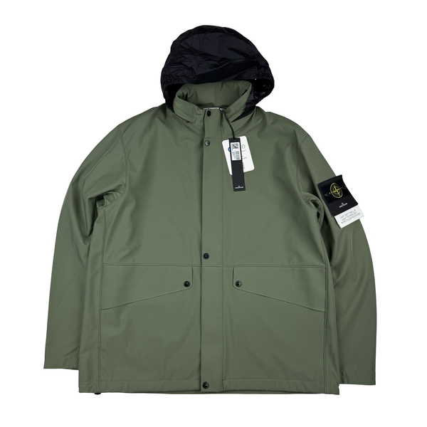 Stone Island 2024 Sage Green Light Soft Shell-R Jacket - XXL