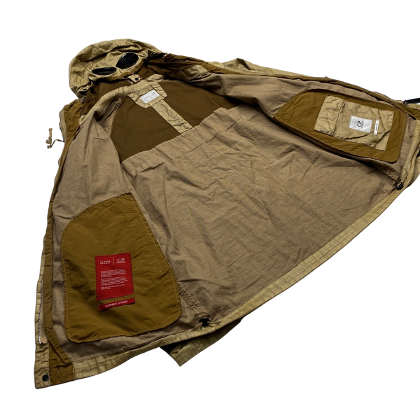 CP Company x Clarks Originals Brown Goggle Jacket - Large