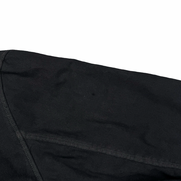Stone Island Black Vintage 1996 Fleece Lined Cotton Button Jacket - Large
