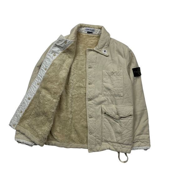 Stone Island 2001 Vintage Rare Fleece Lined Jacket - Small