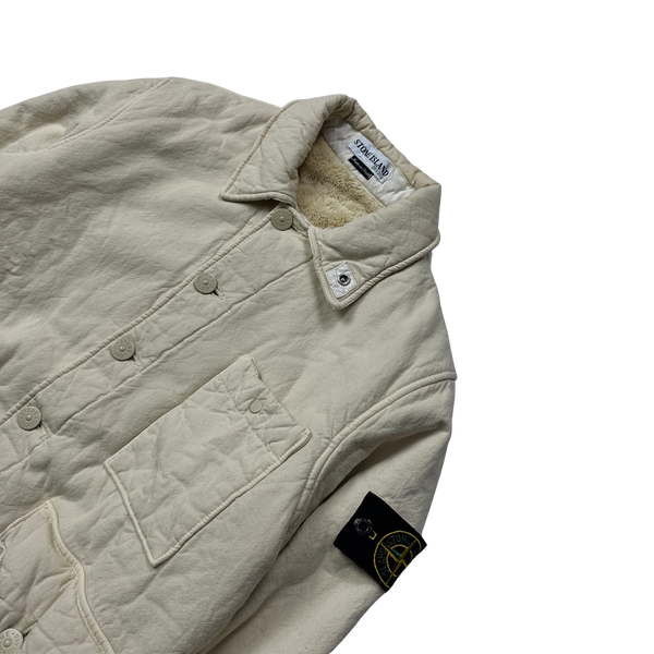 Stone Island 2001 Vintage Rare Fleece Lined Jacket - Small