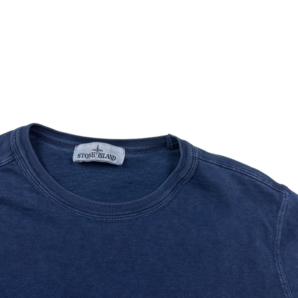 Stone Island 2018 Blue Cotton Crewneck Sweatshirt - Large