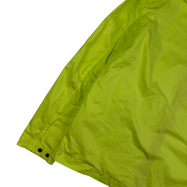 Stone Island 2022 Yellow Cotton Full Zipped Overshirt - Large