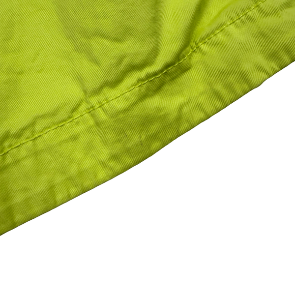 Stone Island 2022 Yellow Cotton Full Zipped Overshirt - Large