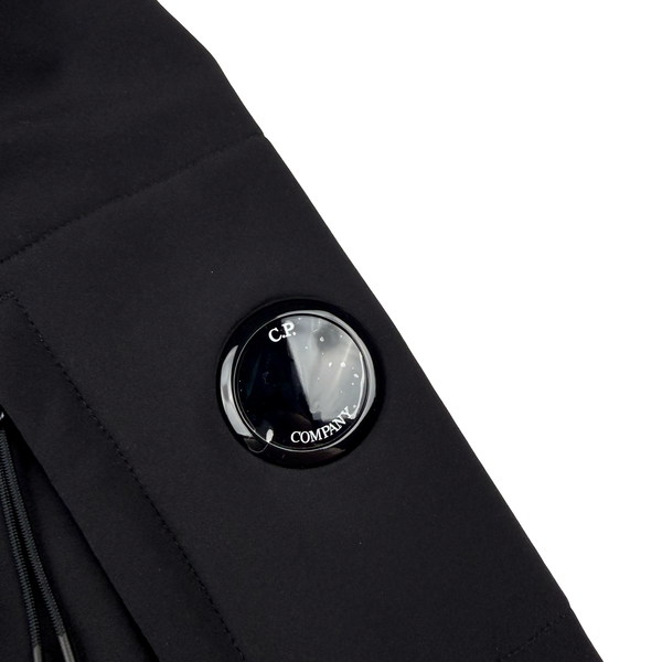 CP Company Black Soft Shell Lens View Jacket - XL