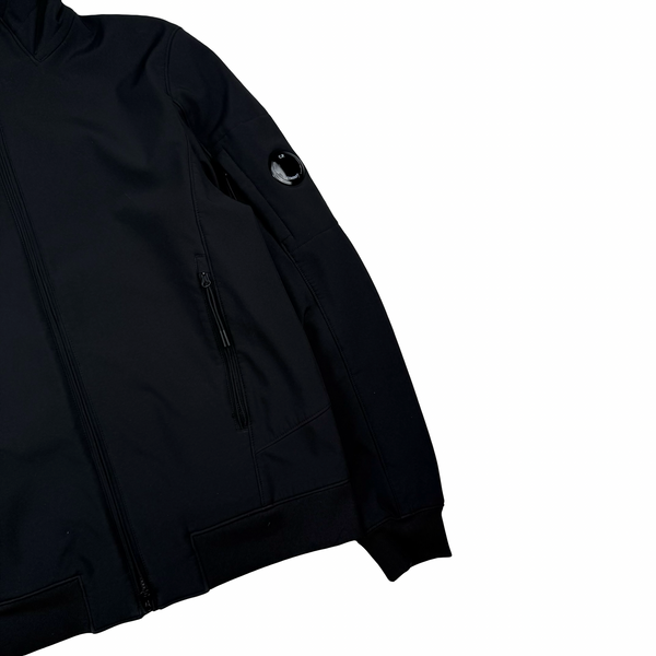 CP Company Black Soft Shell Lens View Jacket - XL