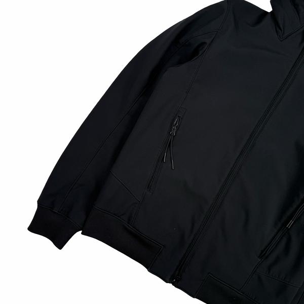 CP Company Black Soft Shell Lens View Jacket - XL