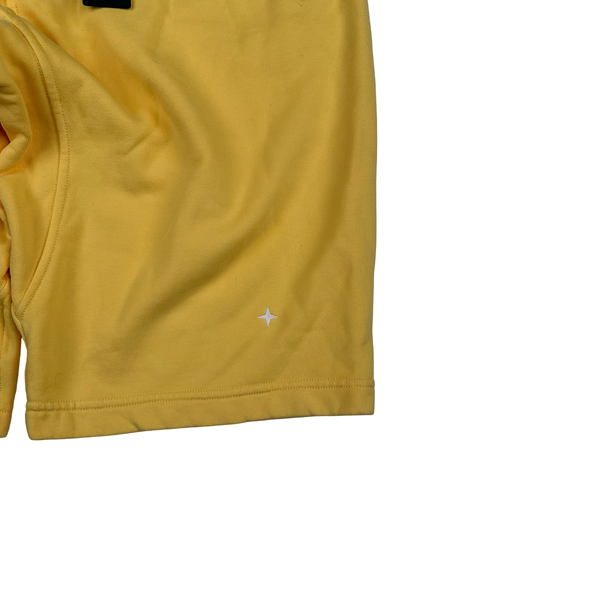 Stone Island 2021 Yellow Stellina Cotton Shorts - Small