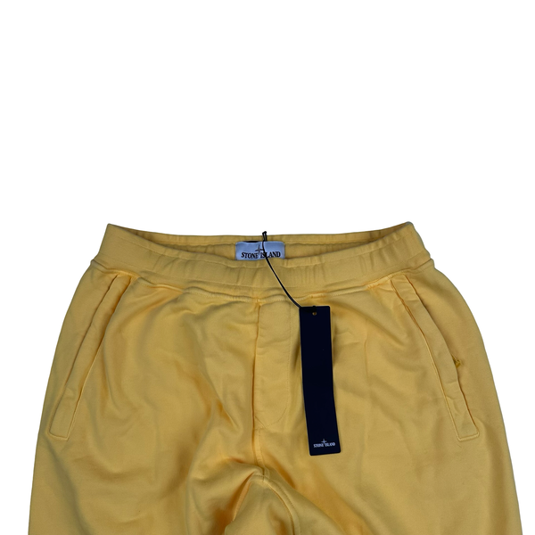Stone Island 2021 Yellow Stellina Cotton Shorts - Small