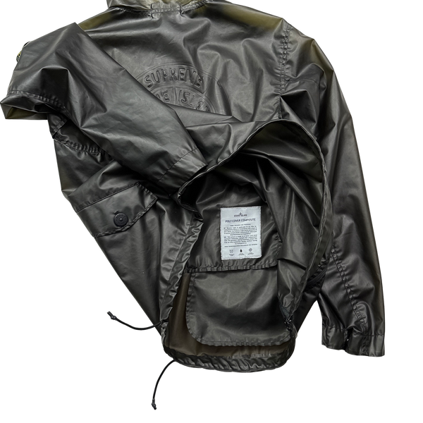 Stone Island x Supreme 2017 Khaki Poly Cover Composite Smock - Large