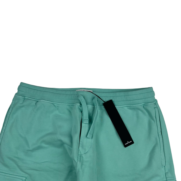 Stone Island 2022 Turquoise Cotton Cargo Shorts - XL
