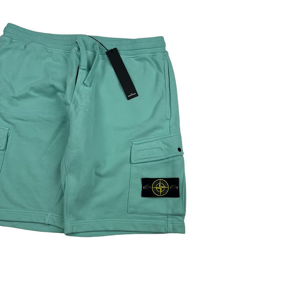 Stone Island 2022 Turquoise Cotton Cargo Shorts - XL