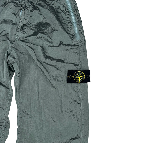 Stone Island 2023 Light Navy Blue Nylon Metal Econyl Trousers - 31"