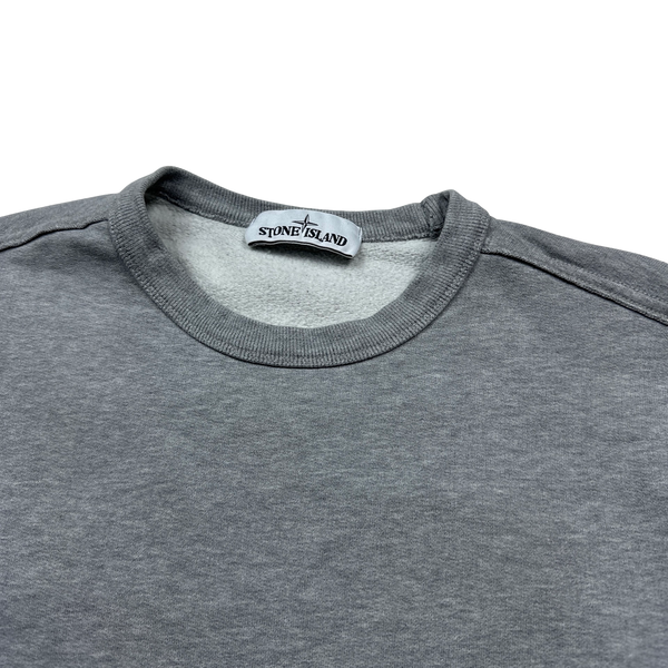 Stone Island 2019 Light Grey Cotton Crewneck - Small