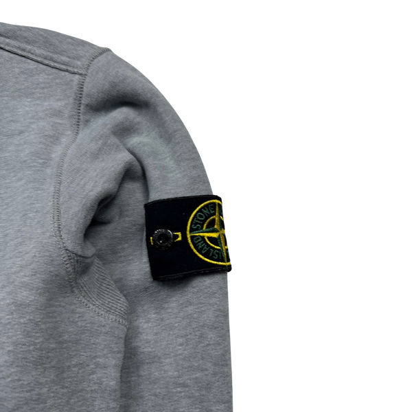 Stone Island 2019 Light Grey Cotton Crewneck - Small