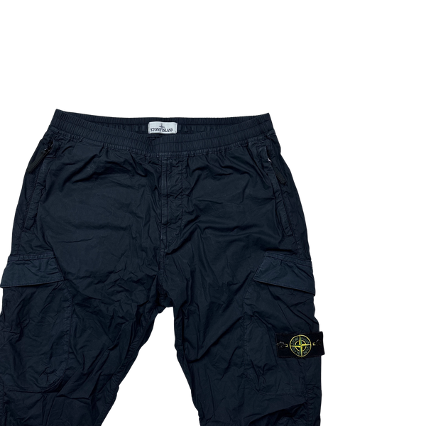 Stone Island 2019 Navy Lightweight RE T Cargo Trousers - 36"