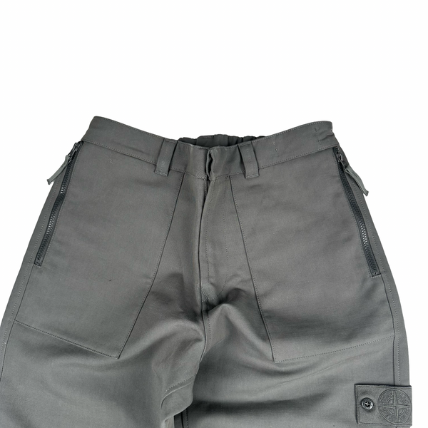 Stone Island 2023 Grey Ghost Piece Cotton Trousers - 30"