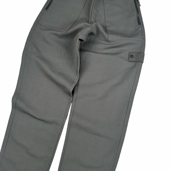 Stone Island 2023 Grey Ghost Piece Cotton Trousers - 30"
