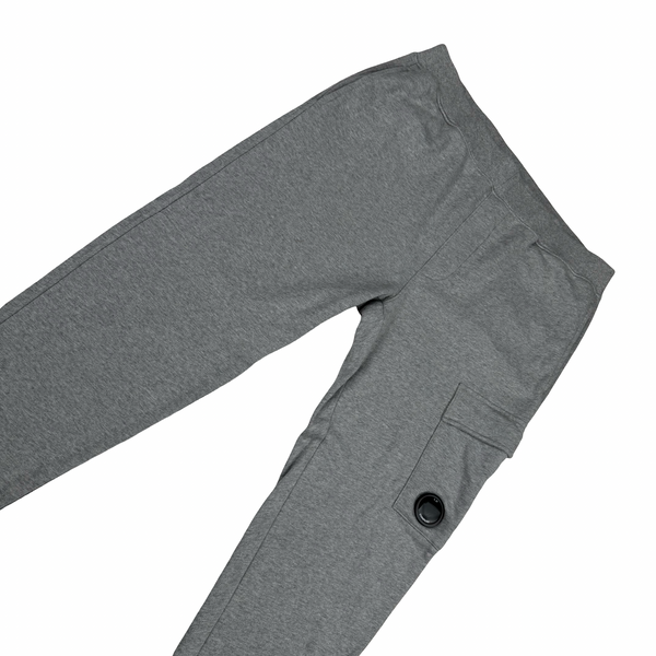 CP Company Grey Cotton Lens Viewer Joggers - XXL