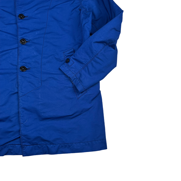 Stone Island Electric Blue 2019 David TC Trench Coat - XL