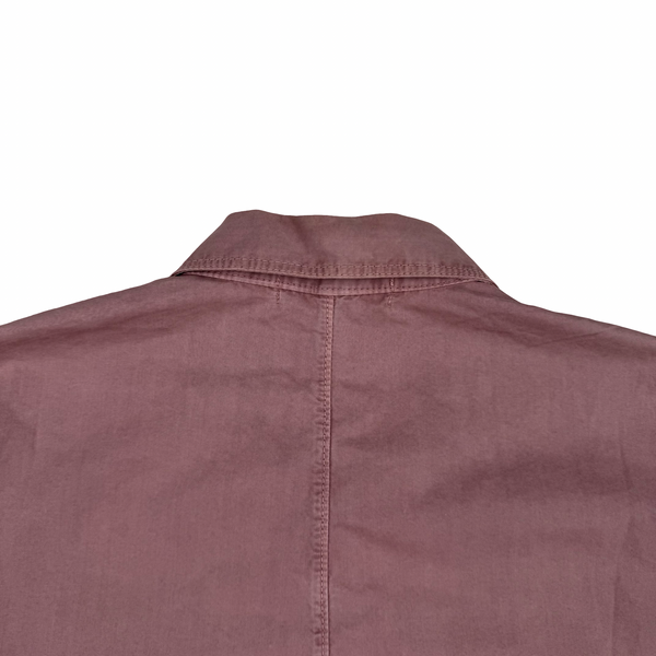 Stone Island Misty Rose Pink Cotton Zipped Overshirt - Medium