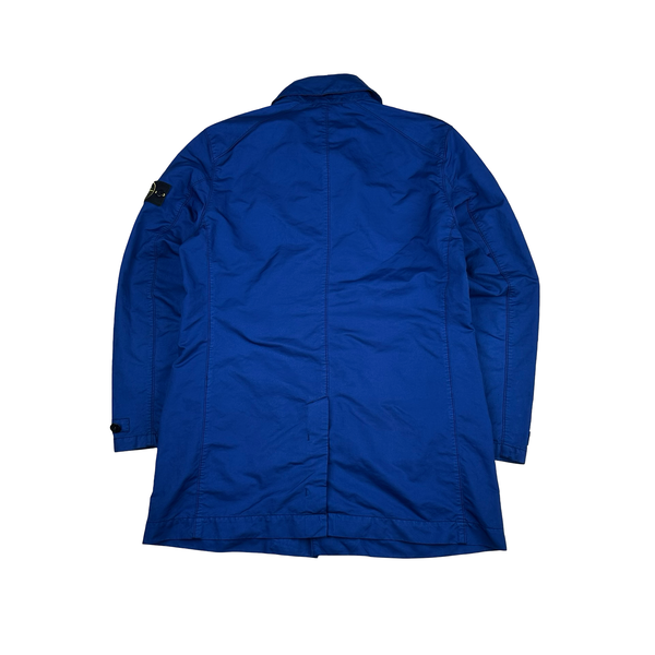 Stone Island Electric Blue 2019 David TC Trench Coat - XL