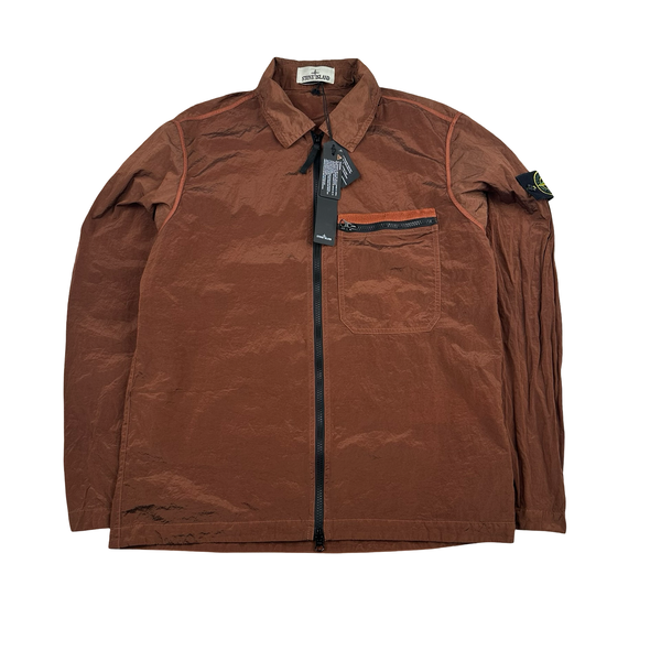Stone Island 2024 Rosewood Light Nylon Metal Overshirt - Medium