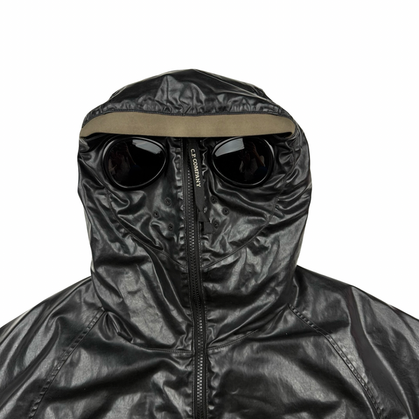 CP Company Khaki Quartz Quilted Paneled Goggle Jacket - Large (50)