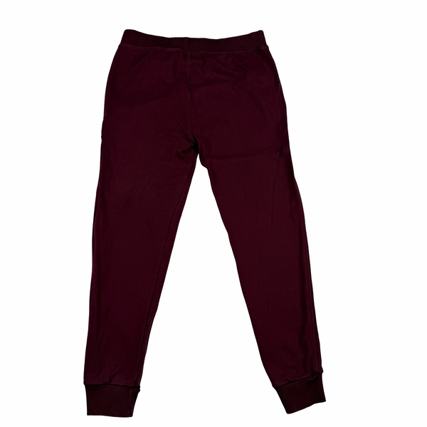 CP Company Burgandy Cotton Lens Viewer Joggers - Small