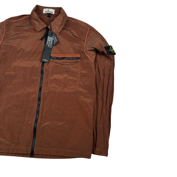 Stone Island 2024 Rosewood Light Nylon Metal Overshirt - Medium