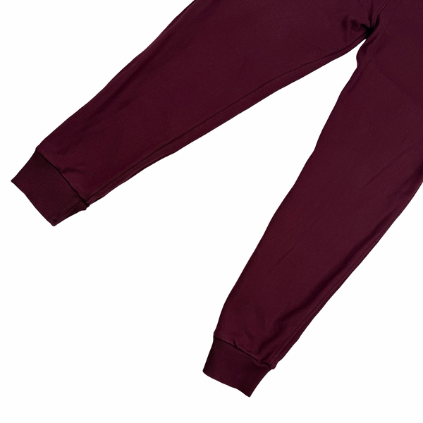 CP Company Burgandy Cotton Lens Viewer Joggers - Small