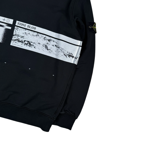 Stone Island 2020 Black Crewneck Graphic Sweatshirt - 3XL