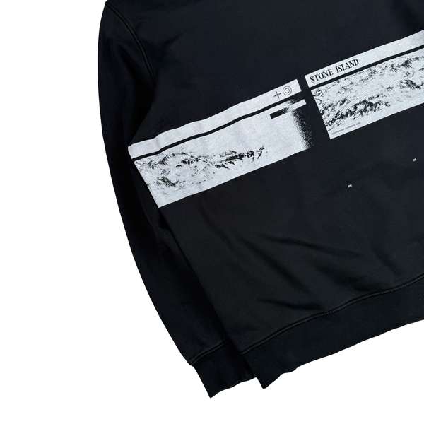 Stone Island 2020 Black Crewneck Graphic Sweatshirt - 3XL