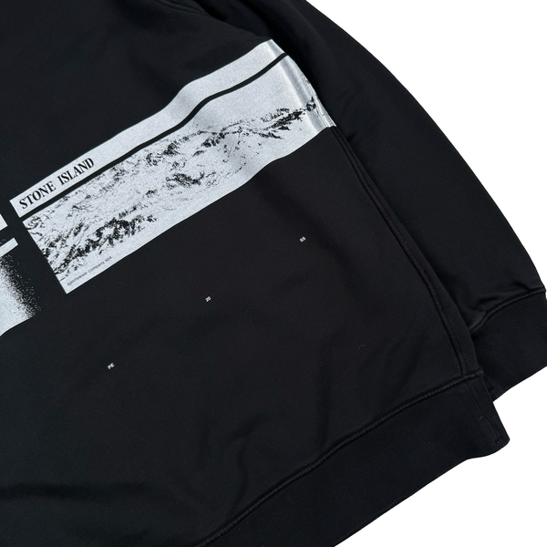 Stone Island 2020 Black Crewneck Graphic Sweatshirt - 3XL