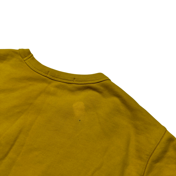 Stone Island 2018 Yellow Crewneck Sweatshirt - Medium