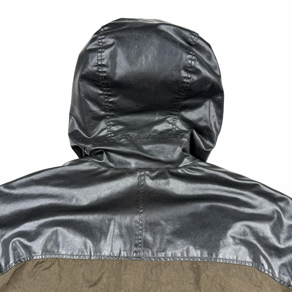 CP Company Khaki Quartz Quilted Paneled Goggle Jacket - Large (50)