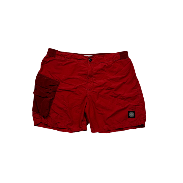 Stone Island 2016 Nylon Shimmer Swim Shorts Large Mat s Island